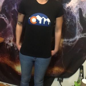 Short sleeve American apparel Colorado printed tee